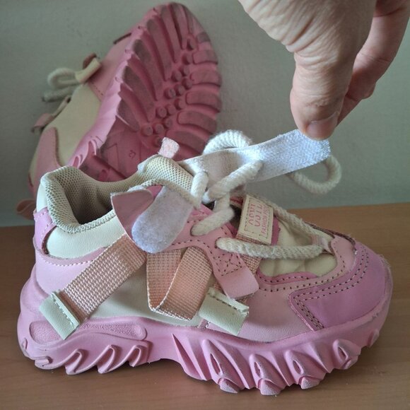Kids' Unisex Pink Casual Running Sneakers - EU Size 27 (US Toddler 10) - Picture 2 of 6